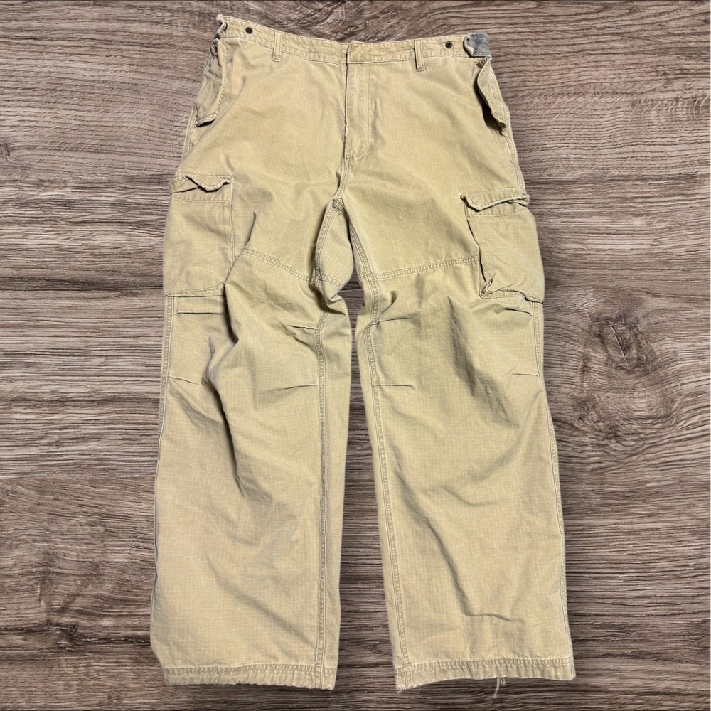 Vintage Mossimo Pants Men's 38x30 Baggy Wide Leg Grunge Military Paratrooper Y2K